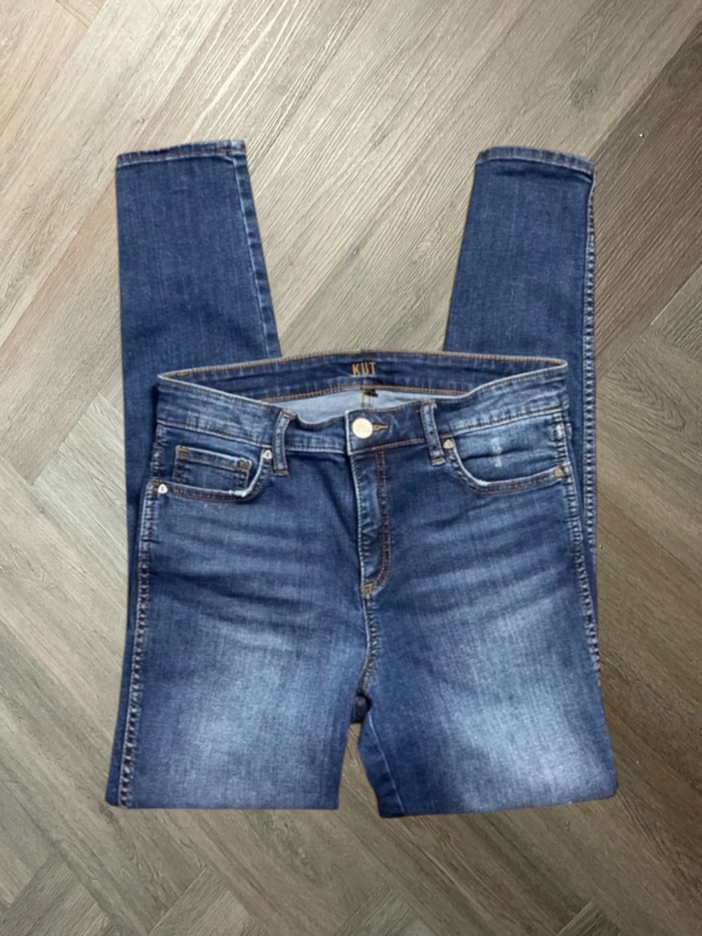 KUT‎ from the Kloth Fab Ab Toothpick Skinny Denim Jeans Womens 6 Blue Classic